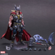Illustration for article titled Play Arts Kais Thor Comes With A Wonderfully Swoosh-y Hammer